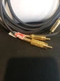 RCA Monster Cables Gold Plated Audio or Video 1 To 2 Split Male Ends 5 Ft