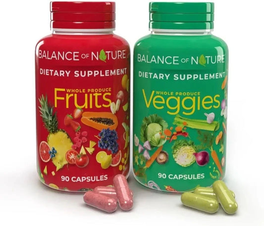 Balance of Nature Fruits & Veggies Supplements - Whole Fruit and Vegetable Ingre